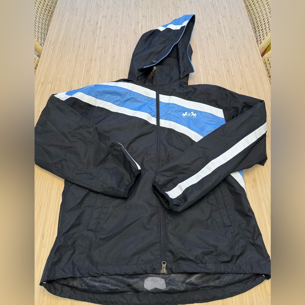 Equine Couture Heavy Windbreaker Rain jacket Women’s Sz L. Like new